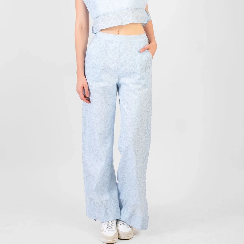 New KOCH Jules Pants Sky Bloom, Size L New w/Tag Retail $420